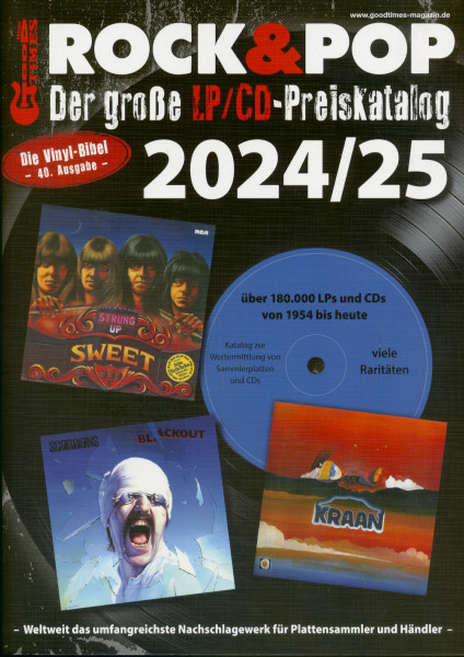 Der große Rock & Pop LP/CD Preiskatalog 2024/25 Der große Rock & Pop LP/CD Preiskatalog 2024/25