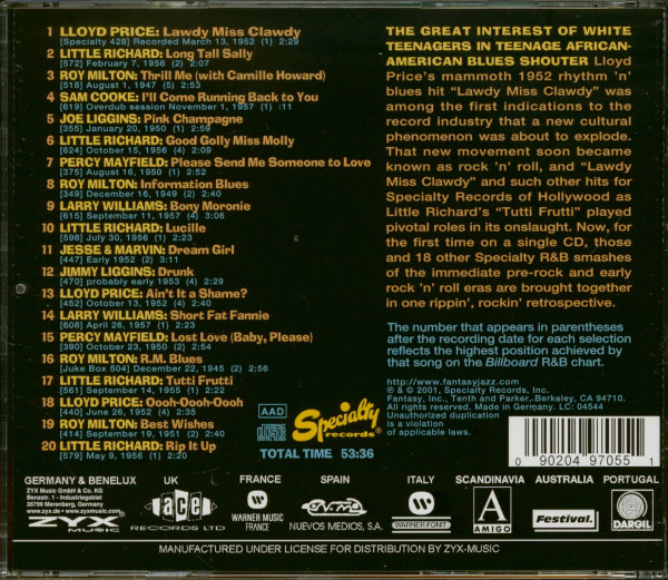Specialty Records Greatest Hits (CD)