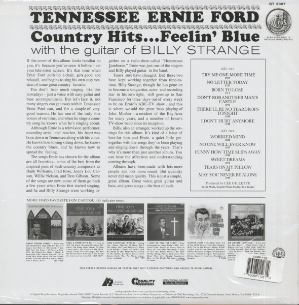 Country Hits...Feelin' Blue (LP, 200g Vinyl, Ltd.)