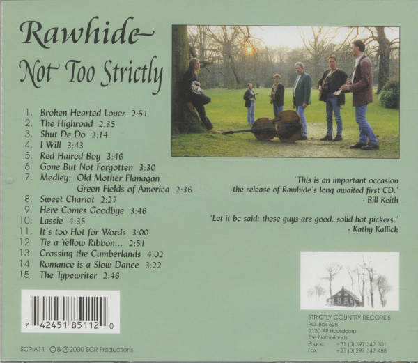 Not Too Strictly (CD)