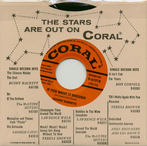 Rock Billy Boogie - If You Want It Enough (7inch, 45rpm)