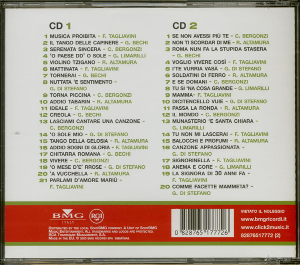 100 Anni Di Grandi Melodie Italiane (2-CD)