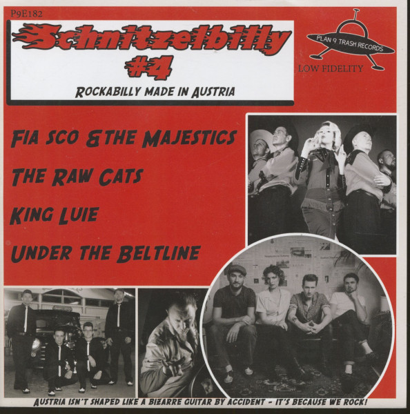 Schnitzelbilly No.4 - Rockabilly Made In Austria (7inch, EP, 33rpm, PS, SC, White Vinyl)