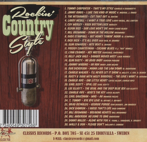 Rockin' Country Style Vol.1 (CD)
