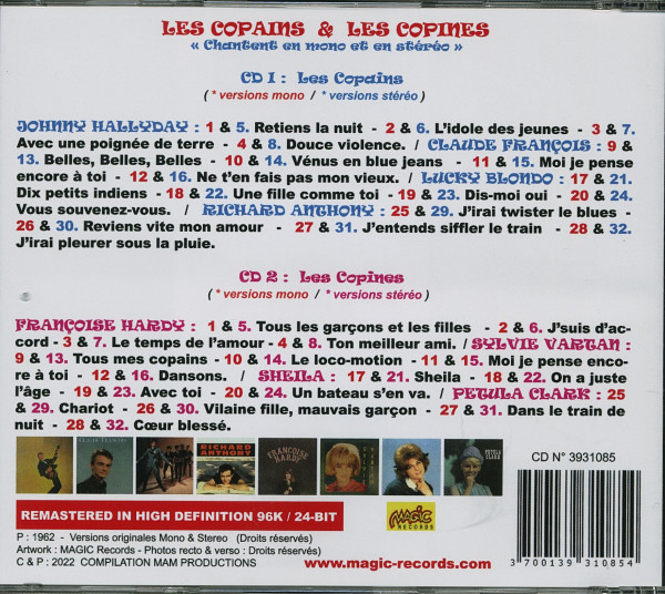 Les Copains & Les Copines - Chantent En Mono & Stereo (2-CD)