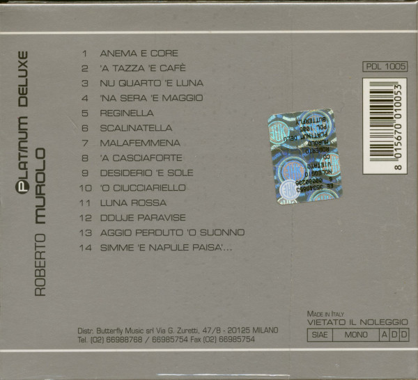 Platinum Deluxe Butterfly (CD)