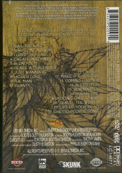 Everton Blender - Live in Berkeley (DVD & CD)