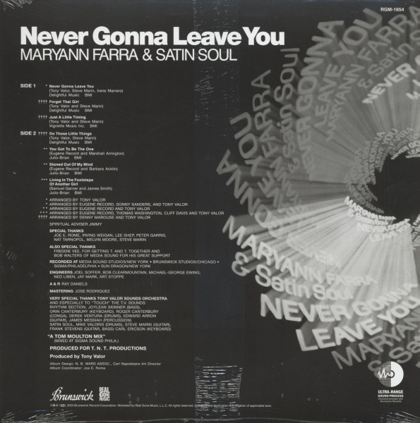 Never Gonna Leave You (LP, colored Vinyl, Ltd.)