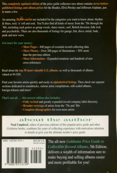 Goldmine Price Guide To Collectable Record Albums 5th Edition