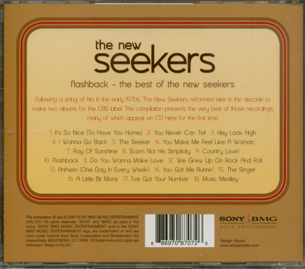 Flashback - The Best Of The New Seekers (CD)