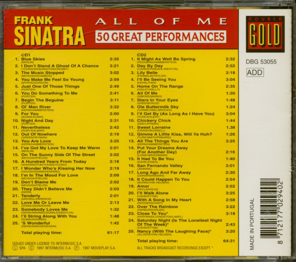 All Of Me - 50 Great Performances (2-CD)