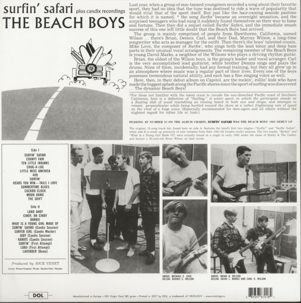 Surfin' Safari plus ... (Picture-LP, 180g Vinyl)