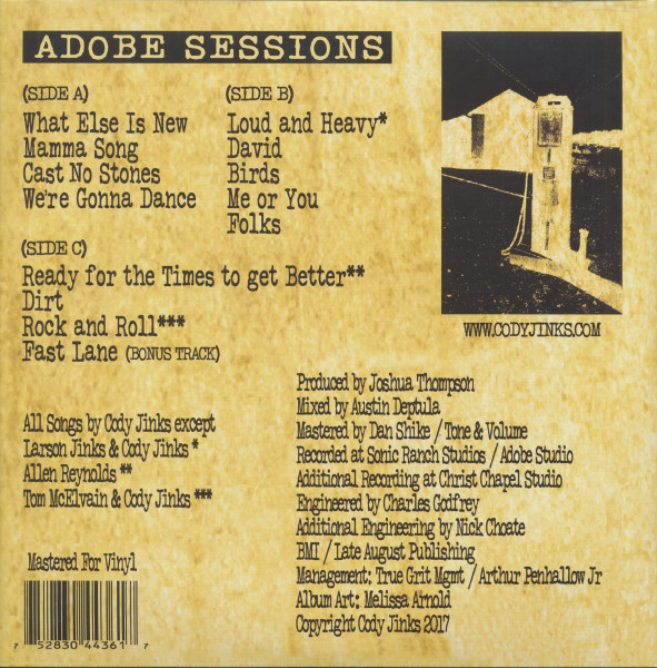 Adobe Sessions (2-LP, 180g Vinyl)