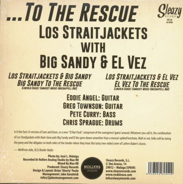 Big Sandy & El Vez...To The Rescue (7inch, 45rpm, PS)
