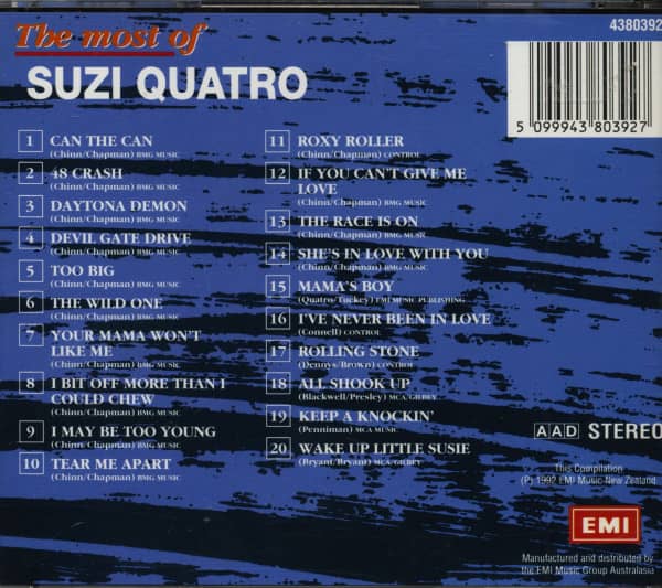 The Most Of Suzi Quatro (CD)