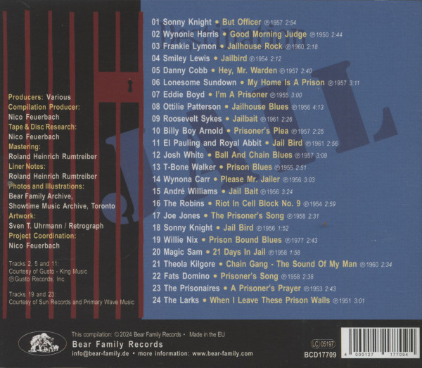Destination Jail Vol. 2 - 24 More Songs From Behind The Bars (CD)