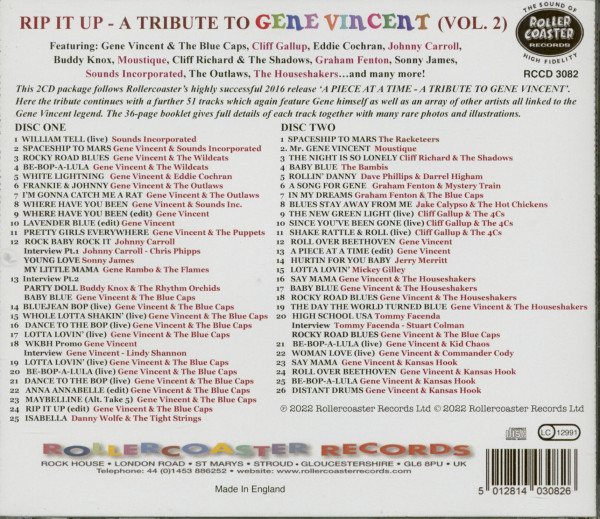 Rip It Up - A Tribute To Gene Vincent Vol.2 (2-CD)