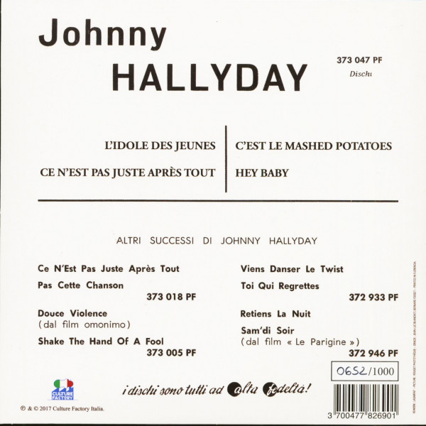 L'Idole Des Jeunes (7inch, EP, 45rpm, PS, SC, Green Vinyl, Ltd.)