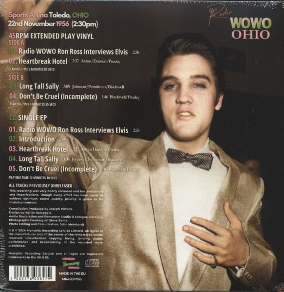 On Fire In Toledo 1956 (7inch EP, Pink Vinyl & CD)