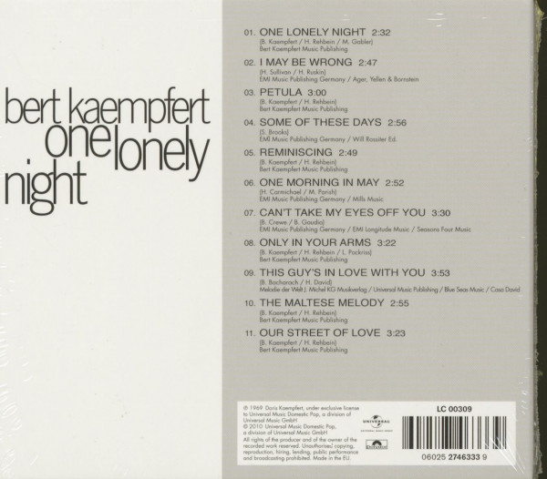 One Lonely Night (1969) (CD)