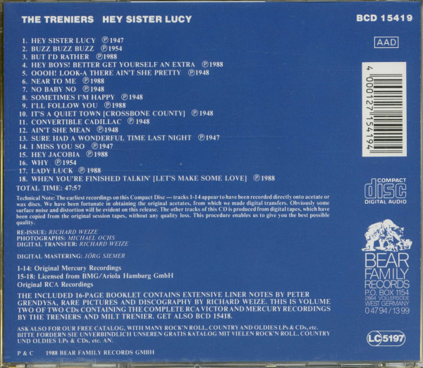 Hey Sister Lucy (CD)