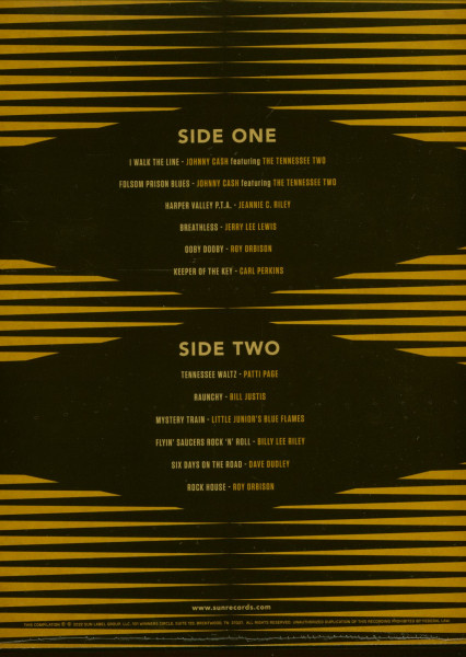 Sun Records' 70th Anniversary Compilation, Vol. 1 (LP)