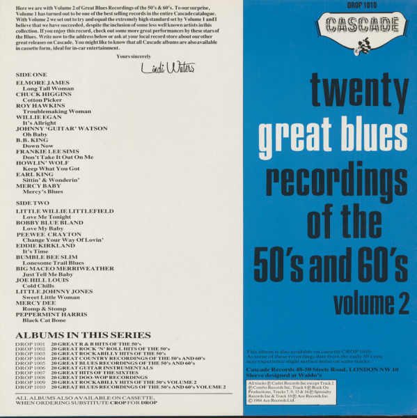 20 Great Blues Recordings, Vol.2 (LP)
