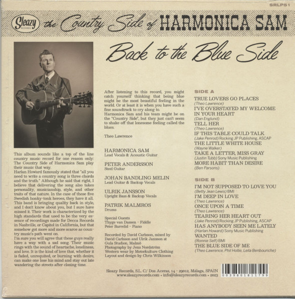 The Country Side Of Harmonica Sam - Back To The Blue Side (LP)