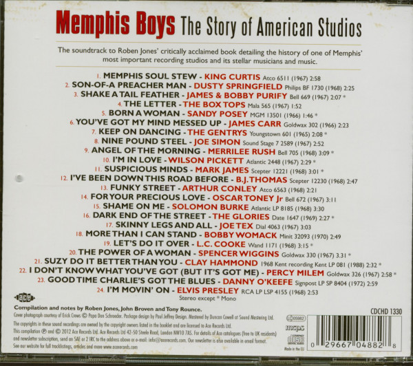 Memphis Boys - The Story Of American Studios (CD)
