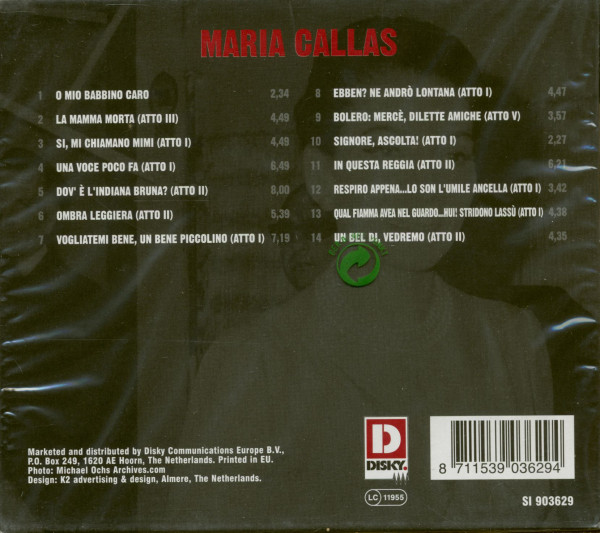 Maria Callas Sings Her Great Aria's (CD)