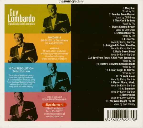 Original Studio Radio Transcriptions (CD)