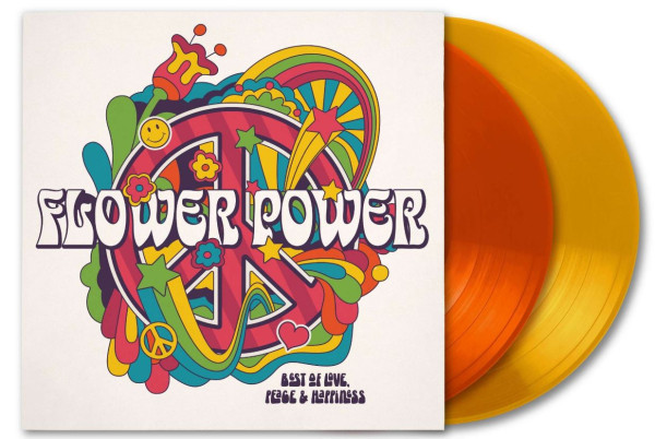 Flower Power - Best Of Love, Peace & Happiness (2-LP, colored Vinyl)
