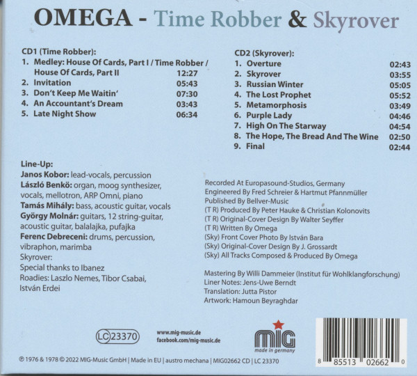 Time Robber & Skyrover (2-CD)