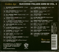 Aperçu: Successi Italiani Anni 60 - Vol.4 (CD) Aperçu: Successi Italiani Anni 60 - Vol.4 (CD)