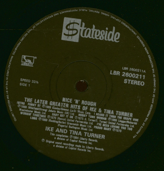 Nice 'n' Rough - The Later Greater Hits Of Ike & Tina Turner & The Ikettes (CD)