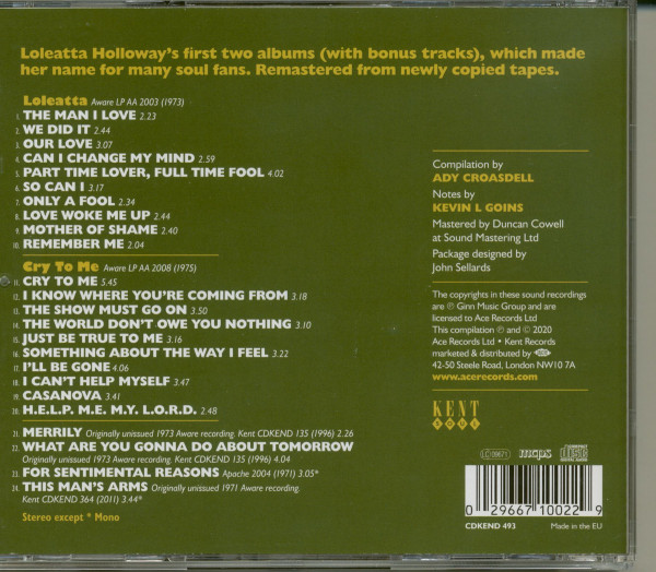 Loleatta - Cry To Me (CD)