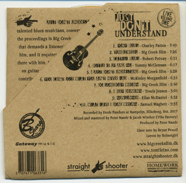 Just Don't Understand - Live Vol.1 (CD)