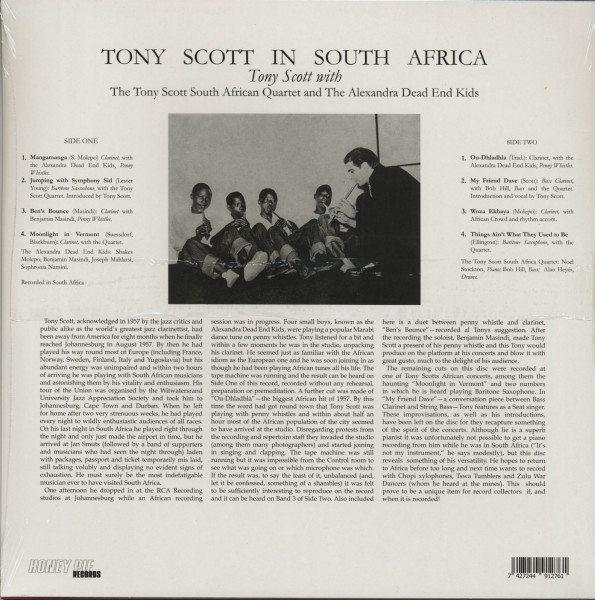 Tony Scott In South Africa (LP)