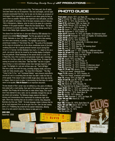 Elvis Concerts - Joseph A.Tunzi