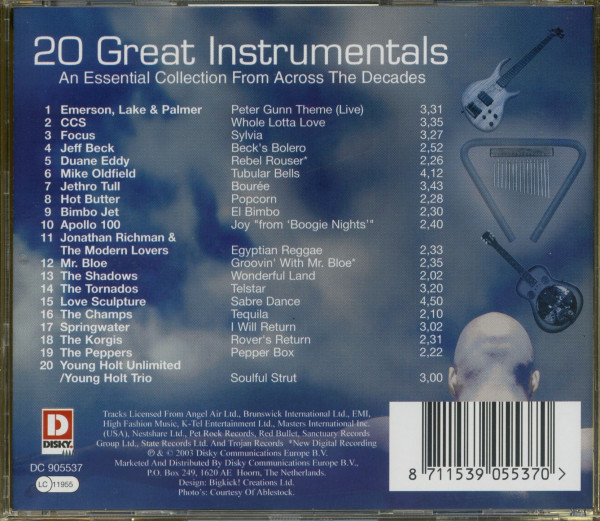 20 Great Instrumentals (CD)