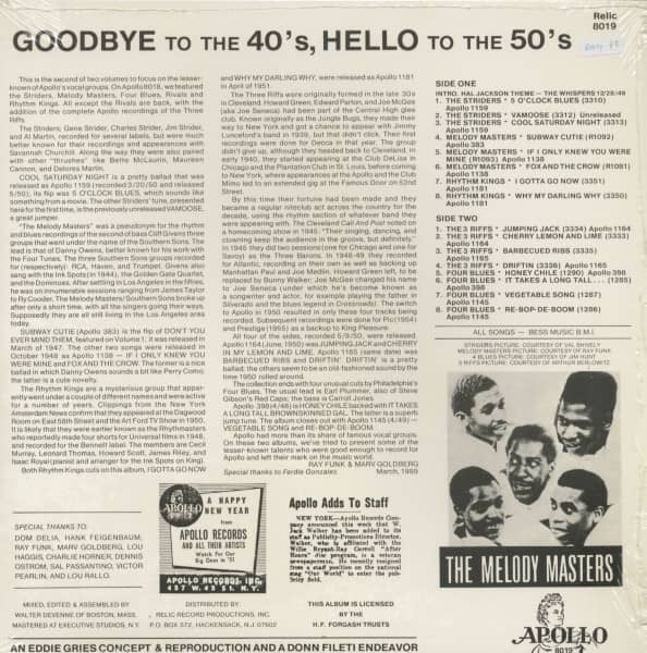Goodbye 40's Hello 50's Vol.2 (LP)