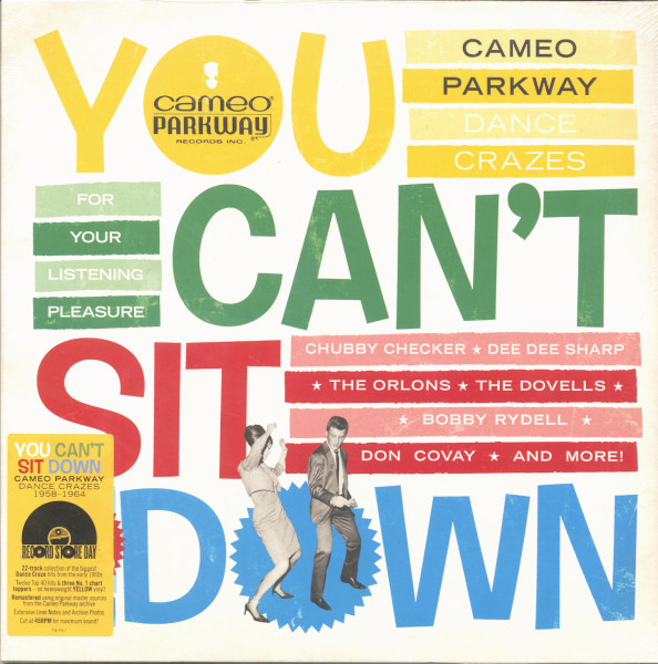 You Can't Sit Down...Cameo Parkway Dance Crazes 1958 -1964 (2-LP, 180g colored Vinyl) You Can't Sit Down...Cameo Parkway Dance Crazes 1958 -1964 (2-LP, 180g colored Vinyl)