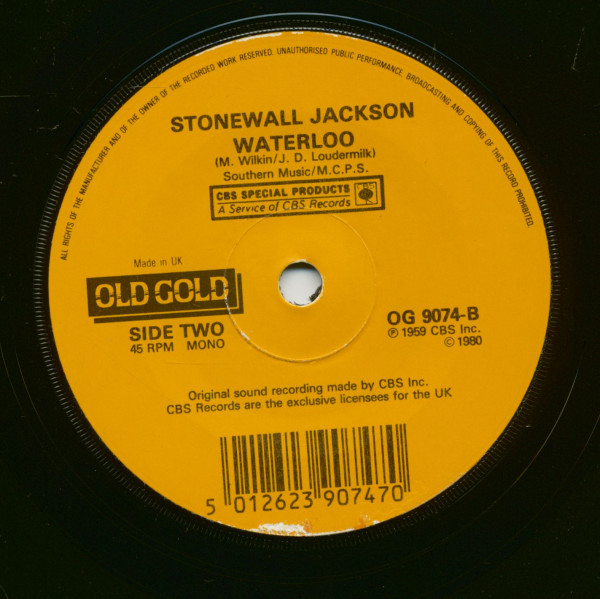 The Battle Of New Orleans - Waterloo (7inch, 45rpm, SC)