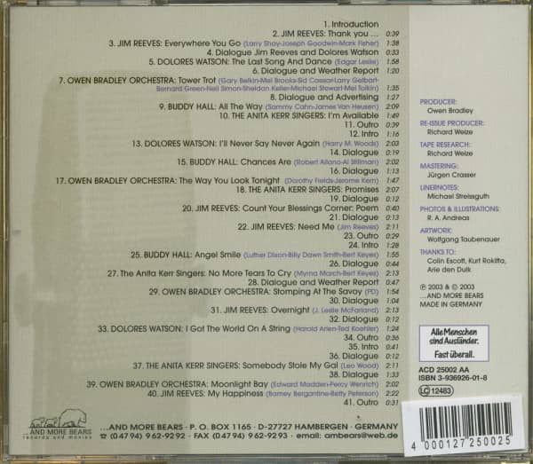 The Jim Reeves Radio Show (2-CD)