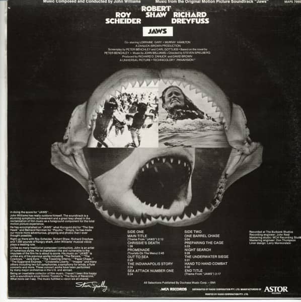 Jaws - Music From The Original Motion Picture Soundtrack (LP)