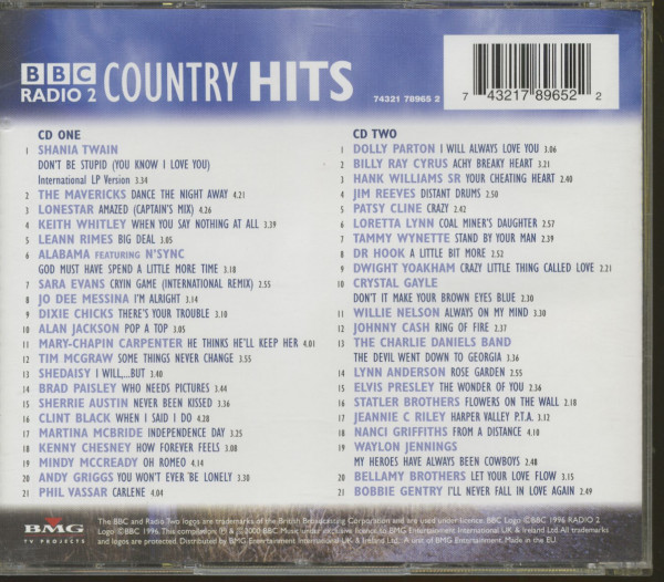 BBC Radio 2 Country Hits 2-CD
