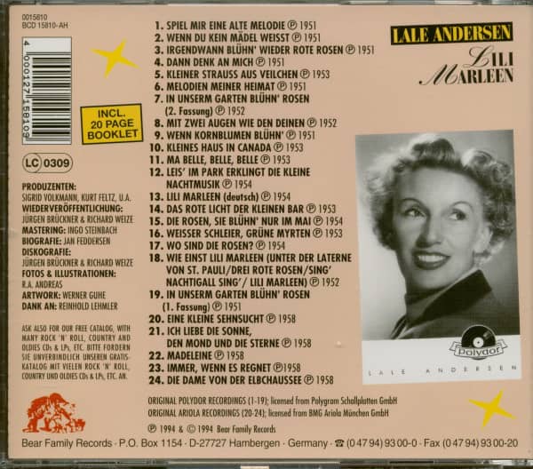 Lili Marleen (CD)