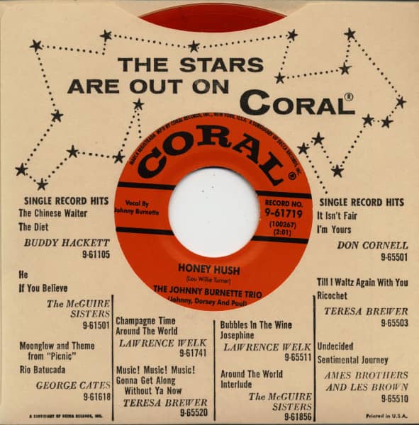 The Train Kept A-Rollin' - Honey Hush (7inch, Company Sleeve)