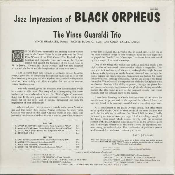 Jazz Impressions Of Black Orpheus (LP)