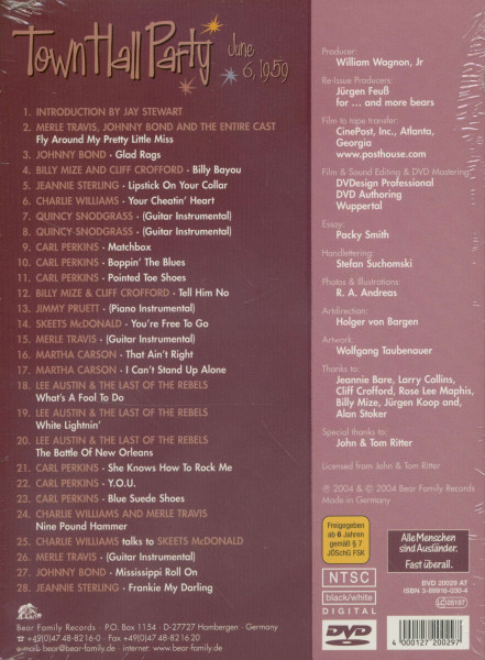 Town Hall Party June 6, 1959 DVD (0)